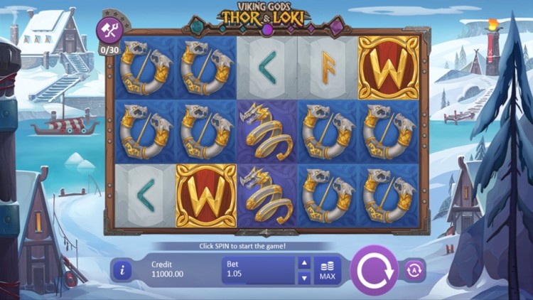 Онлайн-автоматы на деньги «Viking Gods Thor and Loki»